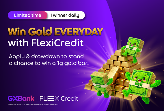Win Gold EVERYDAY with FlexiCredit